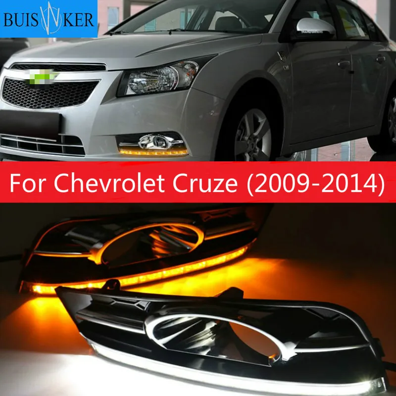 

LED Daytime Running Light DRL For Chevrolet Cruze (2009-2014) DRL Fog Lamp with Turn Signal Dimmed Light