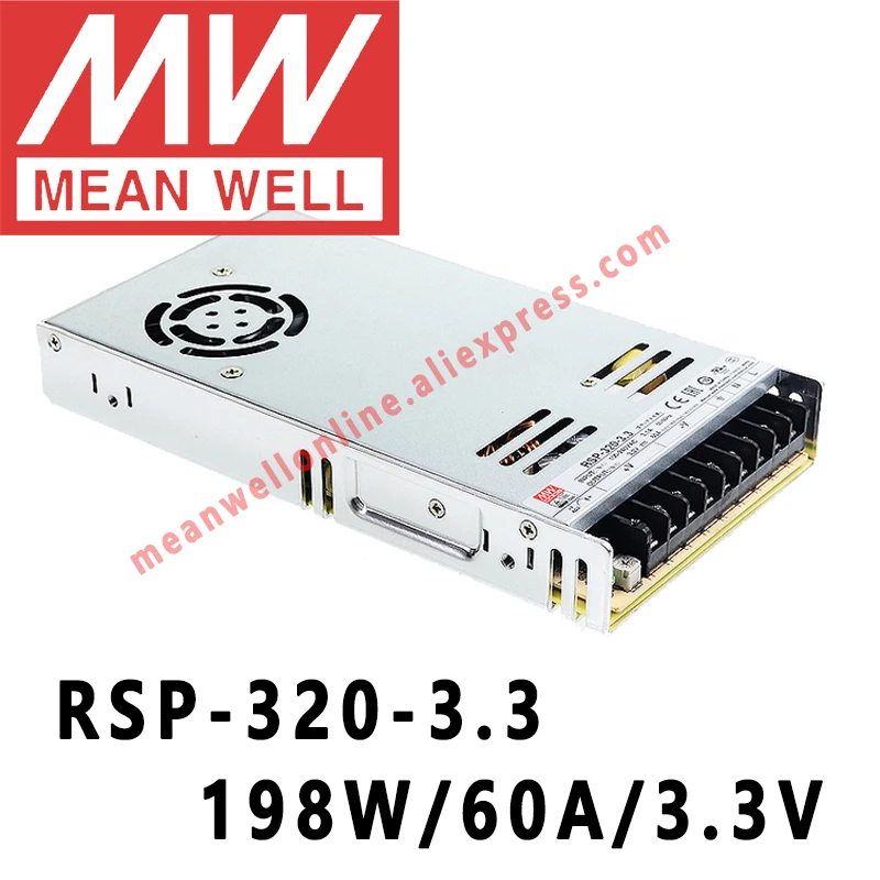 

Mean Well RSP-320-3.3 meanwell 3.3VDC/60A/198W Single Output with PFC Function Power Supply online store