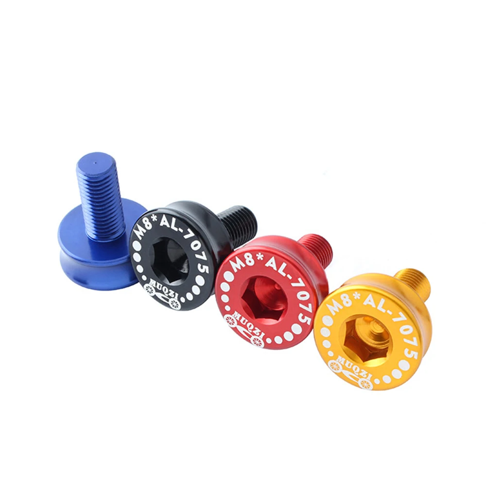 2Pcs M8 Square Hole Sealed Waterproof Crankset Screw MTB Folding Bike Bottom Bracket Bolts Screw