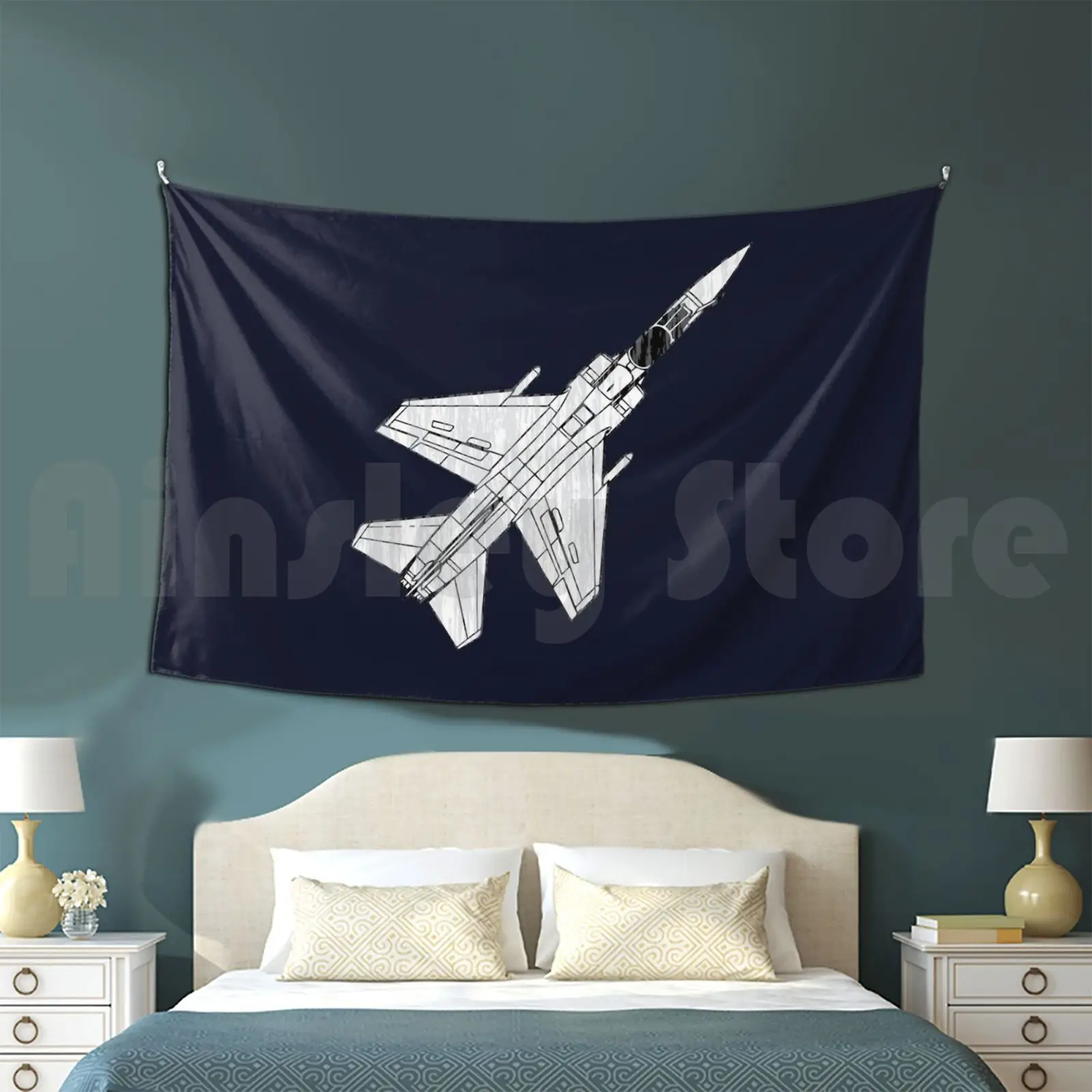 Mirage F 1 Fighter Plane Customized Tapestry Mirage F 1 Fighter Plane French Air Force