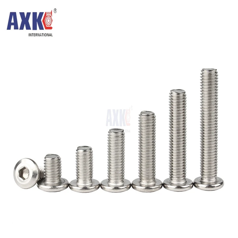 10/5PCS M6 M8*(12/16/20/25/30/35) 304 Stainless Steel Flat Head with Hex Head Screws / flat socket allen head furniture bolt