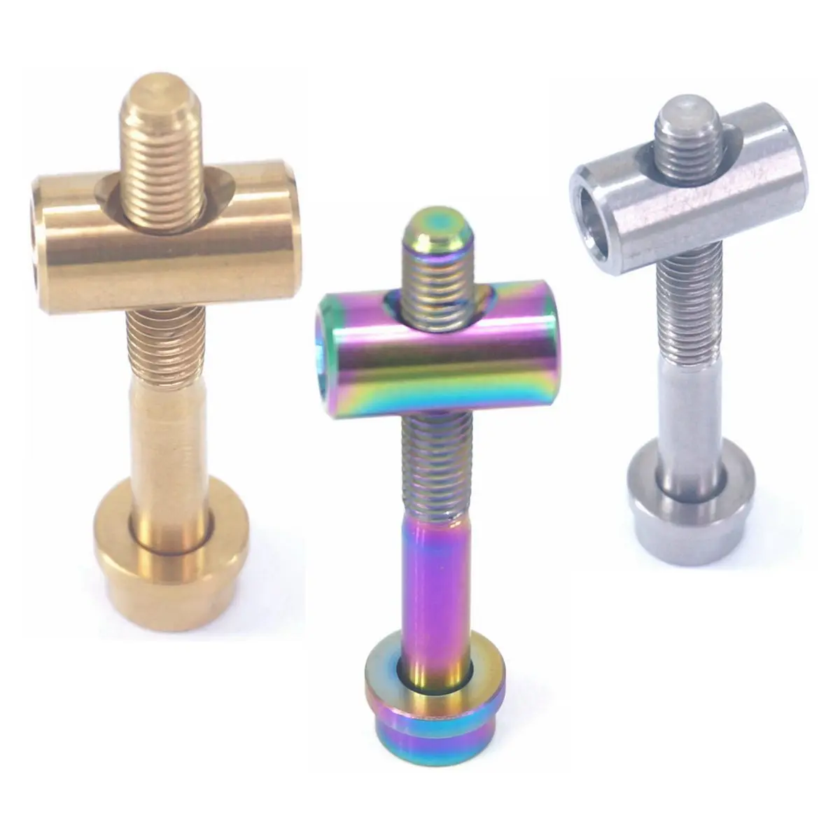 M5 Pitch 0.8 30mm 35mm 40mm GR5 Titanium Screw Bolt & Washer & Barrel Nut For Bicycle Seatpost Seat Post