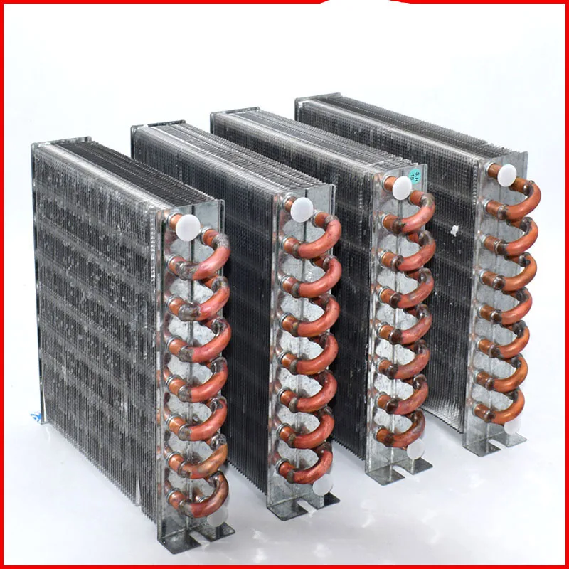 

1/4 hp condenser air-cooled water-cooled copper tube aluminum heat dissipation self-made water air conditioning radiator