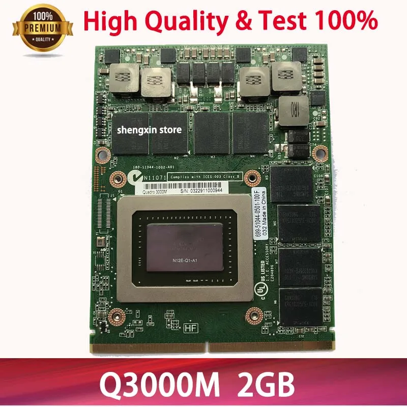 Quadro 3000M Q3000M Video Vga Graphic Card CN-0RDJT7 0RDJT7 MXM II For Laptop HP 8760W 8770W DELL M6600 M15X TEST 100%