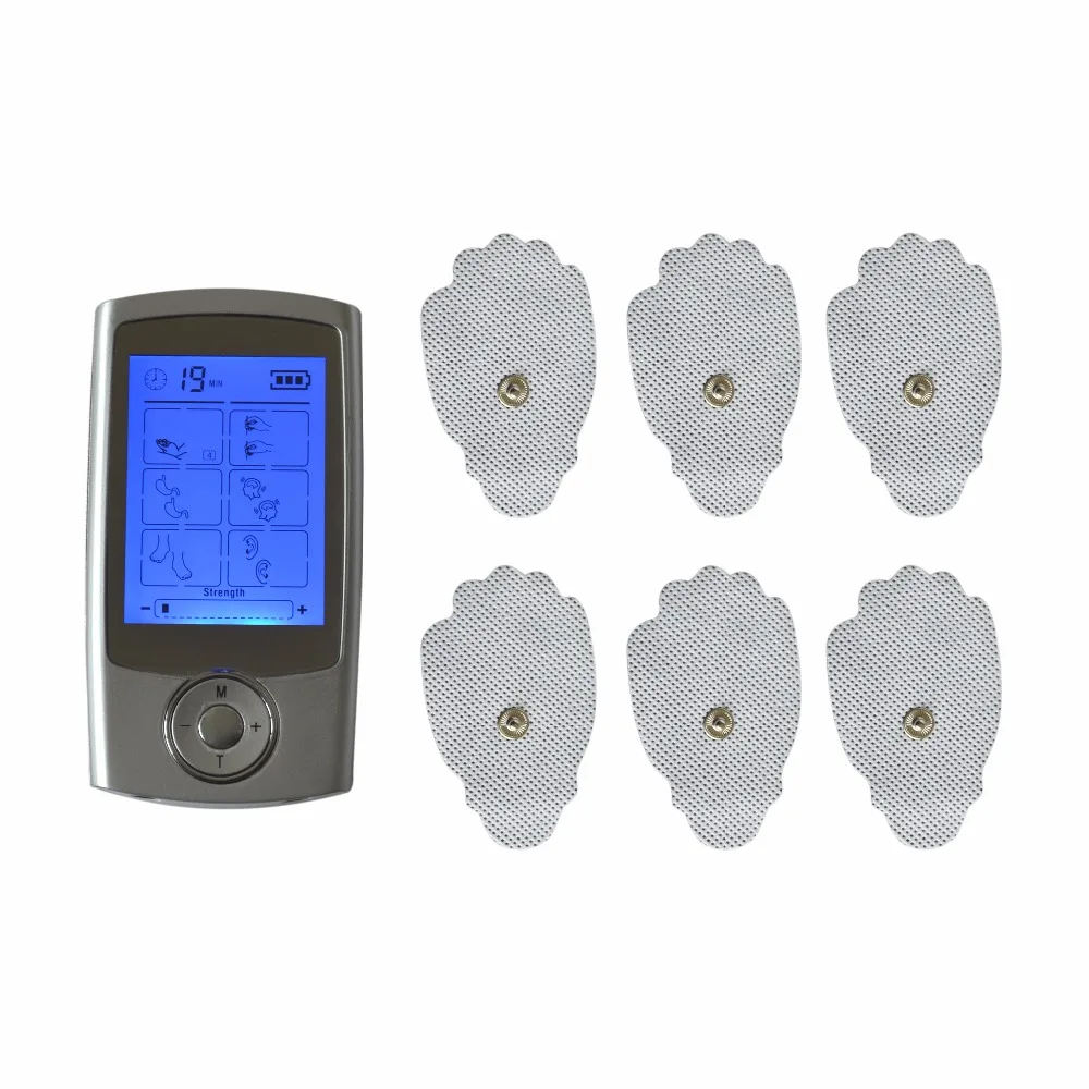 

New 16Mode Electrical Muscle Stimulator Digital Therapy Massager Full Body Relax Device With 3Pair Electrode Pads For Free