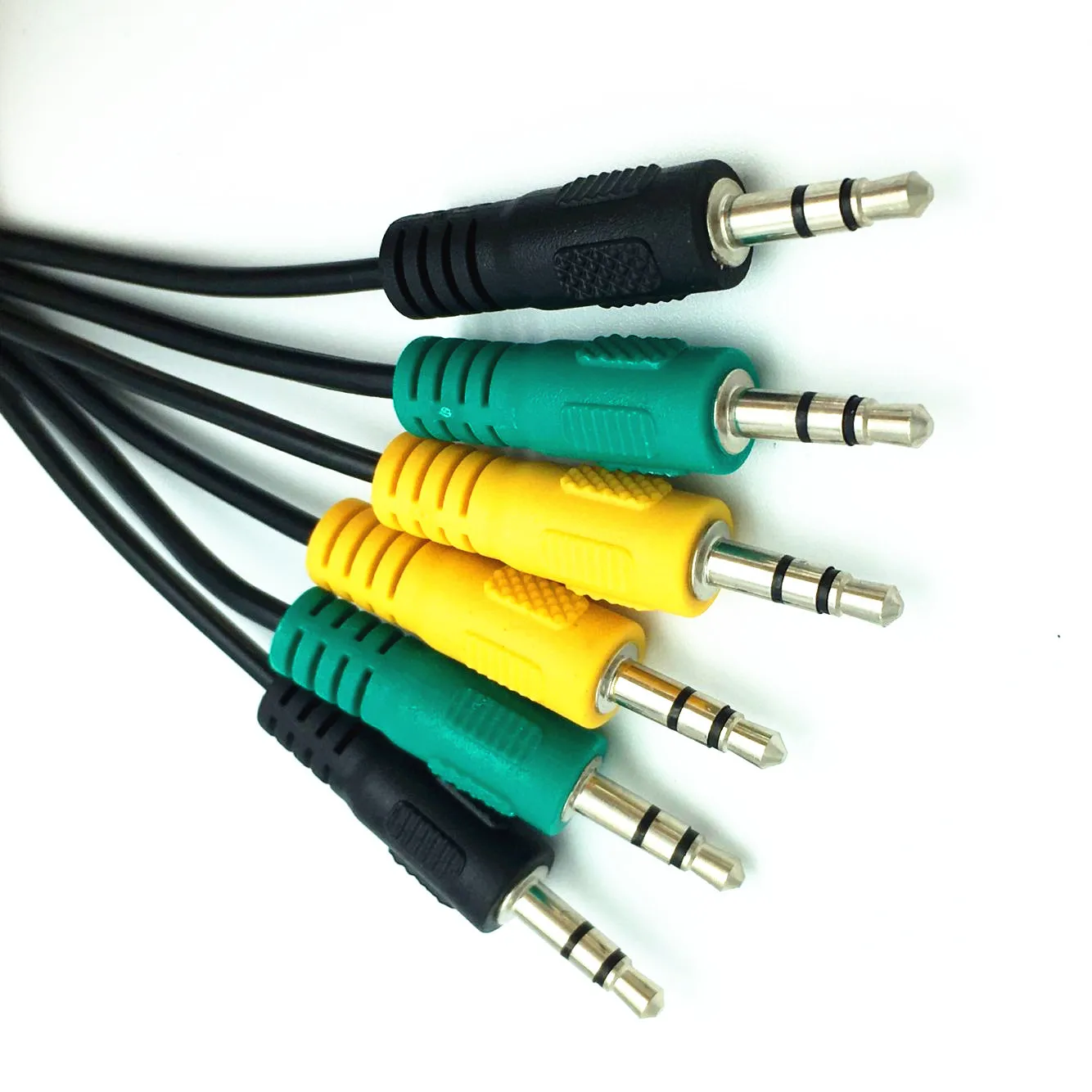 كابل صوت ستيريو TRS ذكر بمقبس 3 × 3.5 مم (1/8 بوصة) ، 1/8 متر ، قابس ذكر TRS إلى 3 × 3.5 مم (1.5 بوصة)