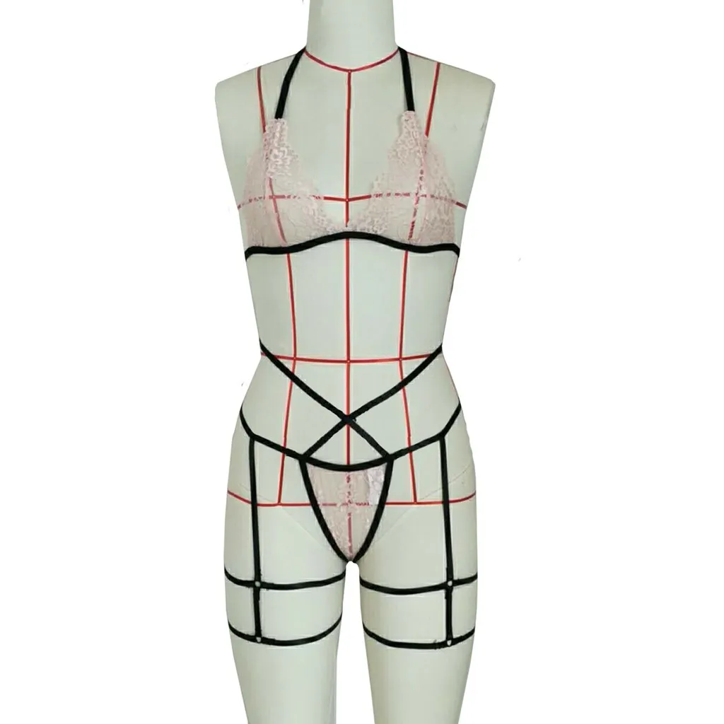 ملابس داخلية مثيرة من الدانتيل ملابس داخلية شفافة من خلال حمالة صدر ملابس غريبة ملابس الجنس الإباحية الكبار ملابس داخلية مجوفة ملابس يمزح