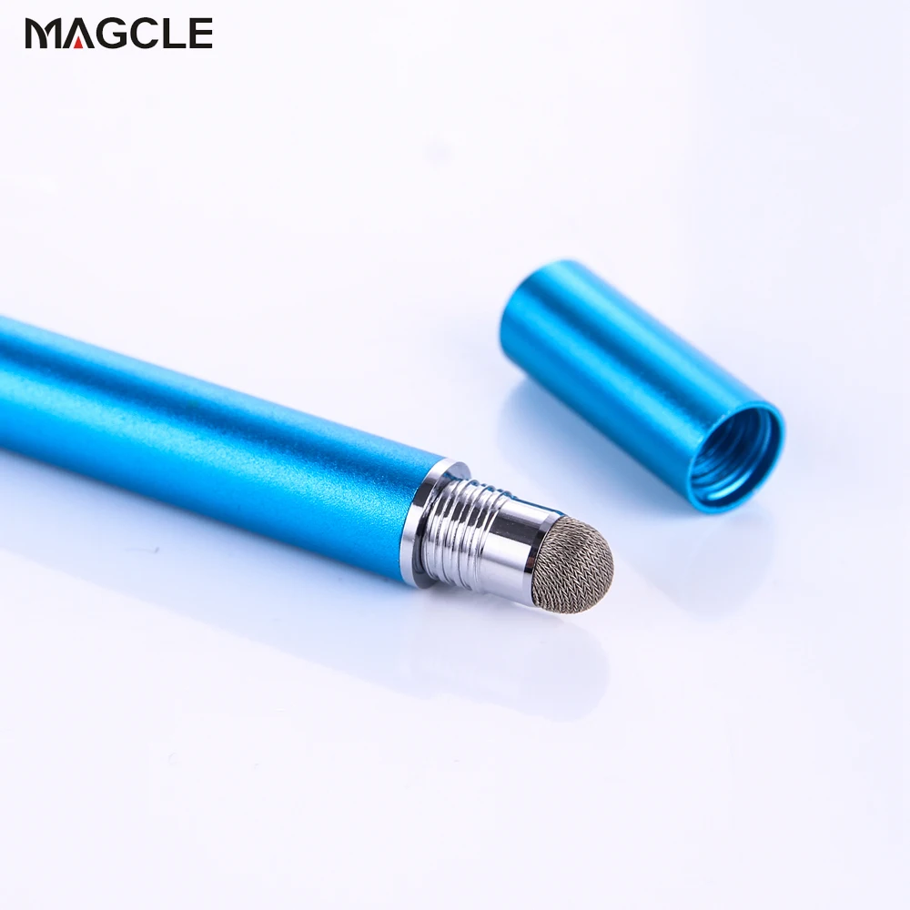 2in1 Capacitive Pen Touch Screen Drawing Pen Stylus with Conductive Touch Sucker Microfiber Touch Head for Tablet PC Smart Phone