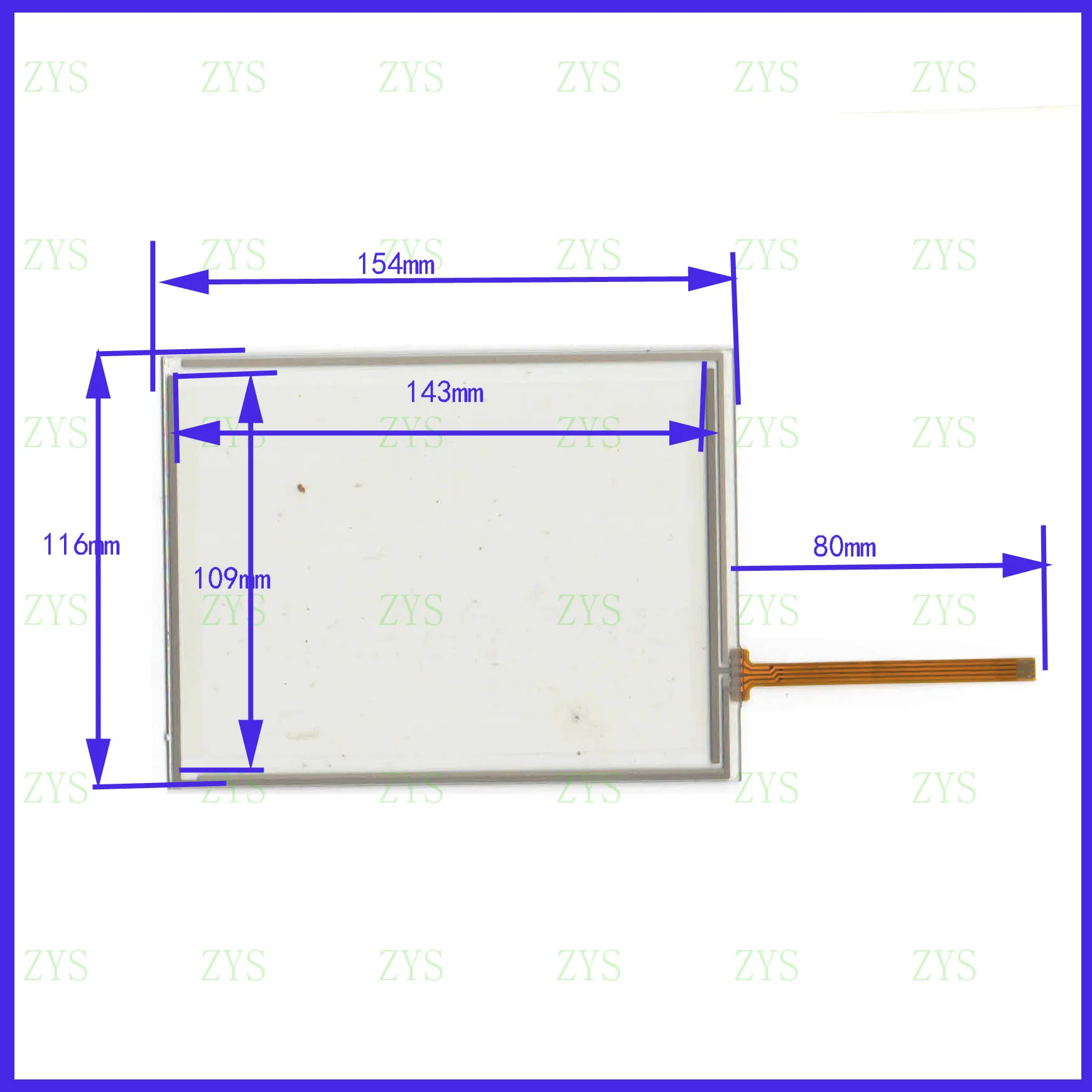 

ZhiYuSun KDT-6427 154mm*116mm 4 line touch screen 154*116 panel Sensor glass Compabible send Extended line