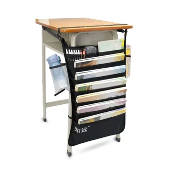 Schule Schreibtisch Lagerung Tasche Buch Klassifizierung Ordentlich Schule Möbel Hängen Tasche Für Student Schul Leinwand Schreibwaren Top E12162