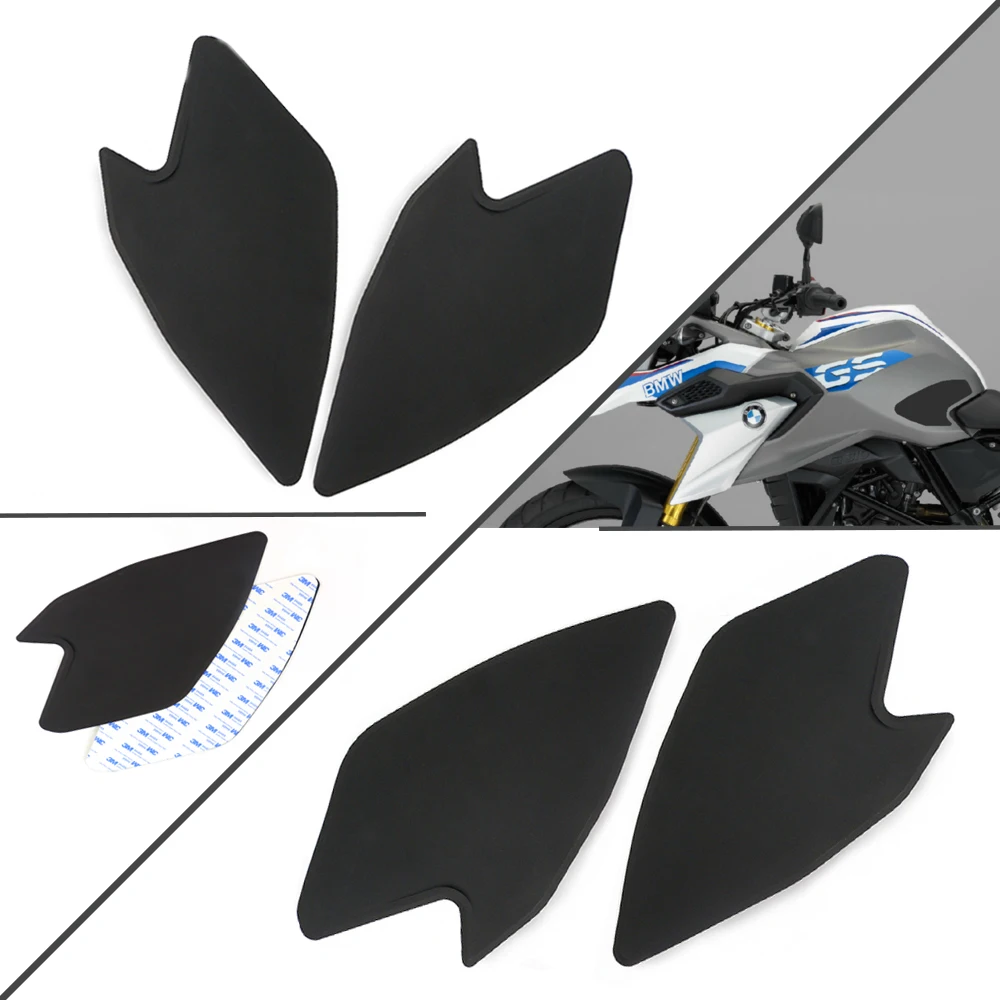 

Motorcycle Gas Tank Traction Pads Fuel Tank Grips Stickers Knee Grips Protectors Decal for BMW G310GS G310 GS
