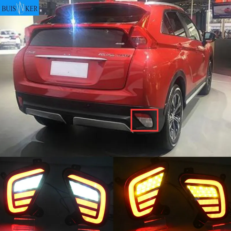 

1 Pair Reflector LED Rear Bumper Light Fog Lamp Brake Light Turn Signal Reverse Light For Mitsubishi Eclipse Cross 2017-2020