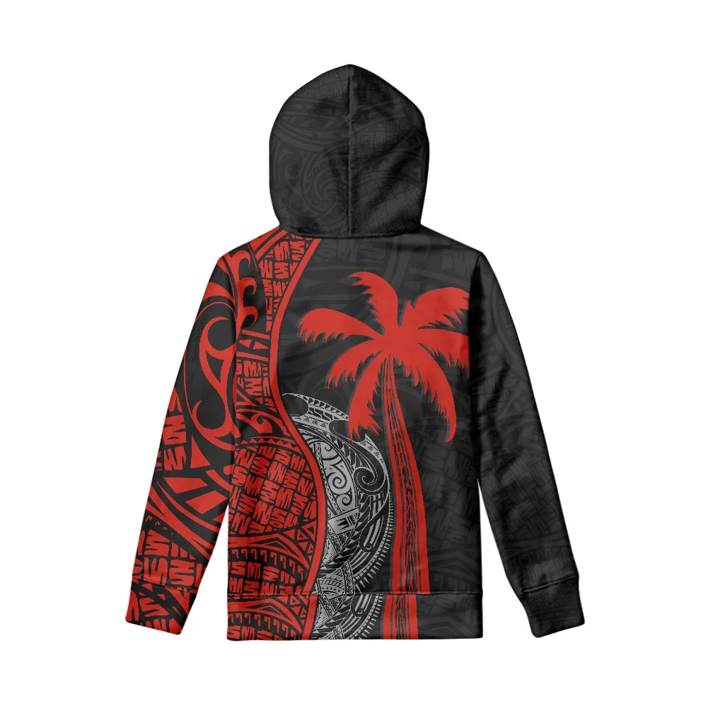 1MOQ Custom Boy  Fashion Hooded Hoodie Sweatshirt Boys Hoodies tribe Polynesian Islands Style Tribe Printing Logo