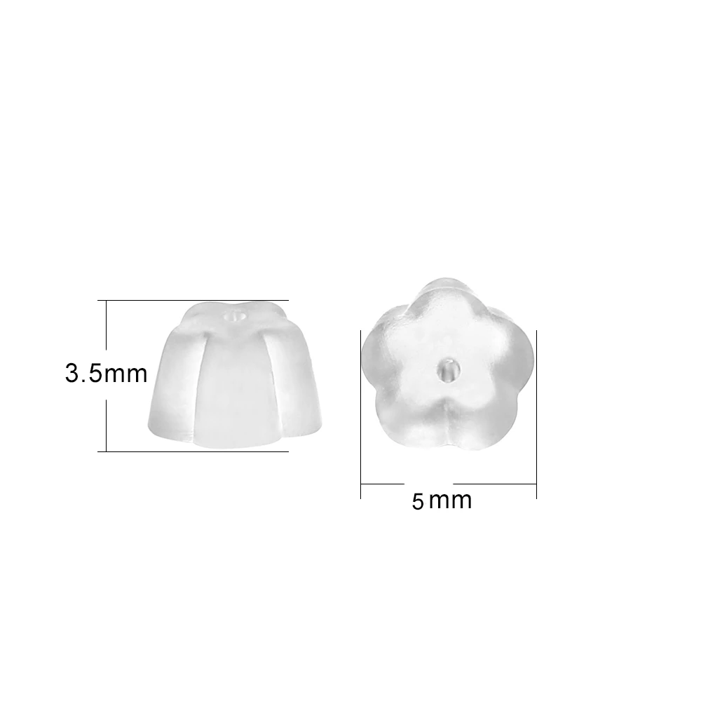 200–2000 Stück weiche Silikonkautschuk-Ohrring-Rückenstopper für Ohrstecker, DIY-Ohrring-Zubehör, Kugelrohr-Ohrstöpsel – Detail 16