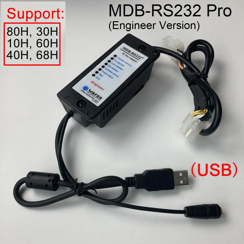 

MDB-RS232 Engineer Pro Version support MDB Age Verification with USB interface Compatible with previous version