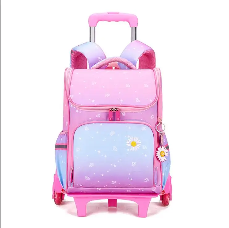 Children school wheeled backpack school Student trolley backpack School trolley bags for girls kids School Rolling backpack Bag