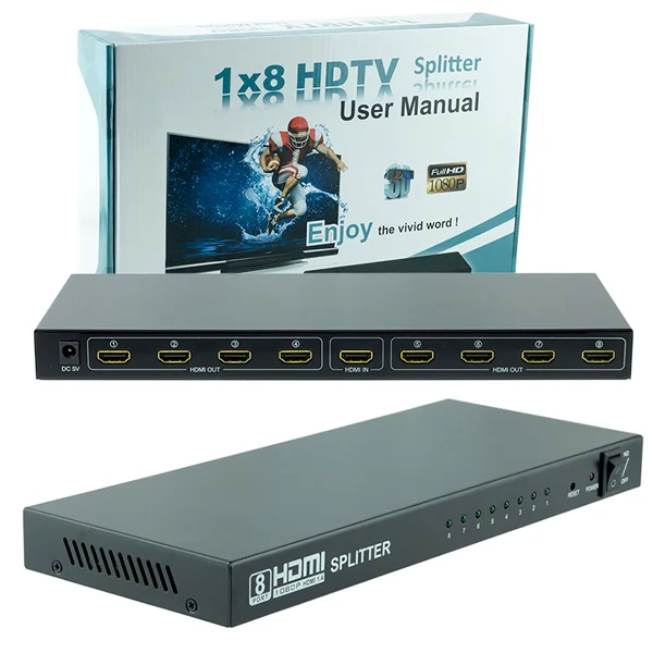 POWERMASTER PM-14218 1.4V 8 PORT HDMI SPLITTER DISTRIBUTOR * NARİTA NRT-018 4K