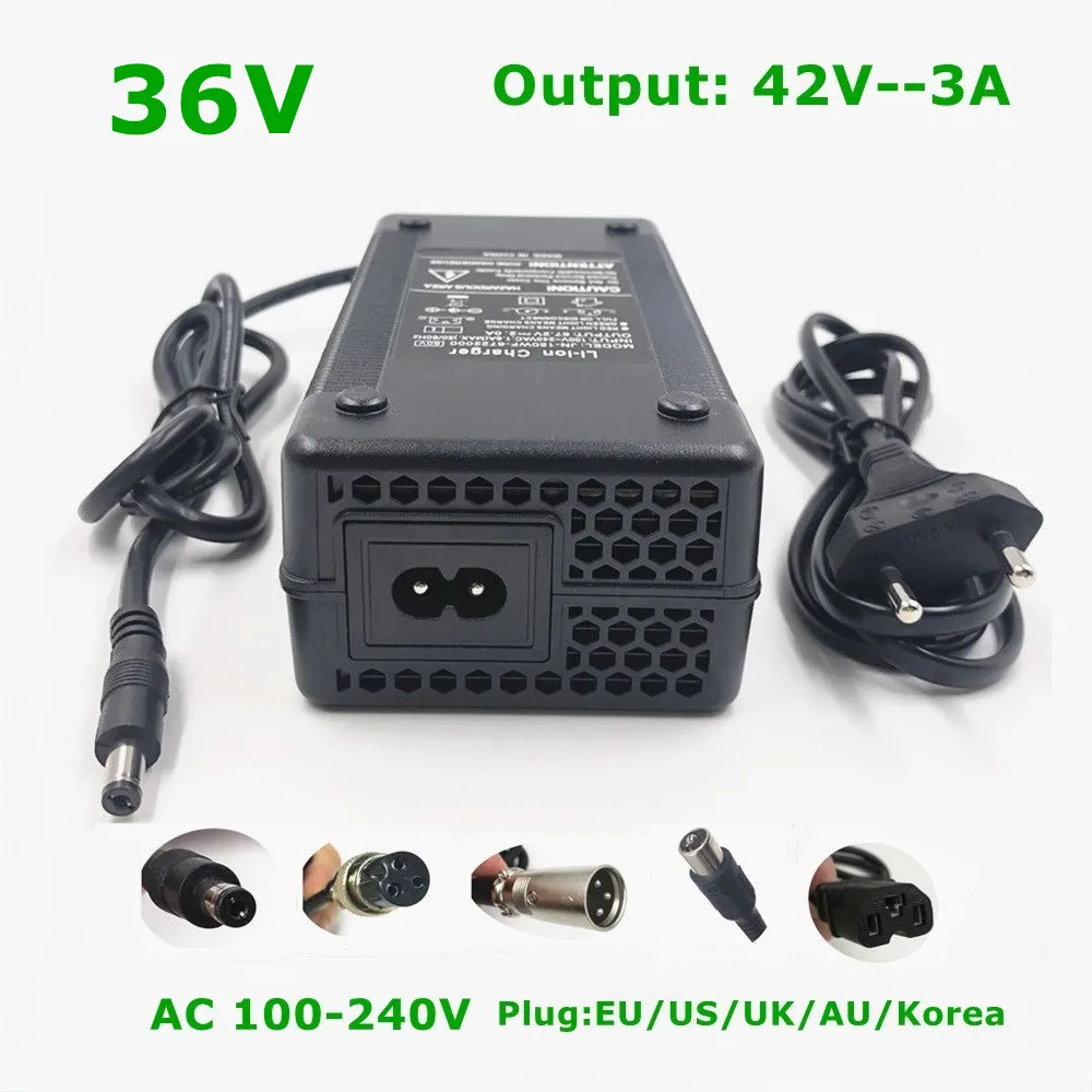 

36V Li-ion Battery Charger Output 42V3A Charger for Lithium Battery High Quality Strong with Cooling fan