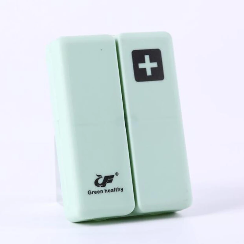 Kreative faltbare kleine Pillendose, tragbare und geteilte Pillendose, 7 Tage pro Woche, Mini-versiegelte Pillendose mit großem Fassungsvermögen, magnetisches Etui
