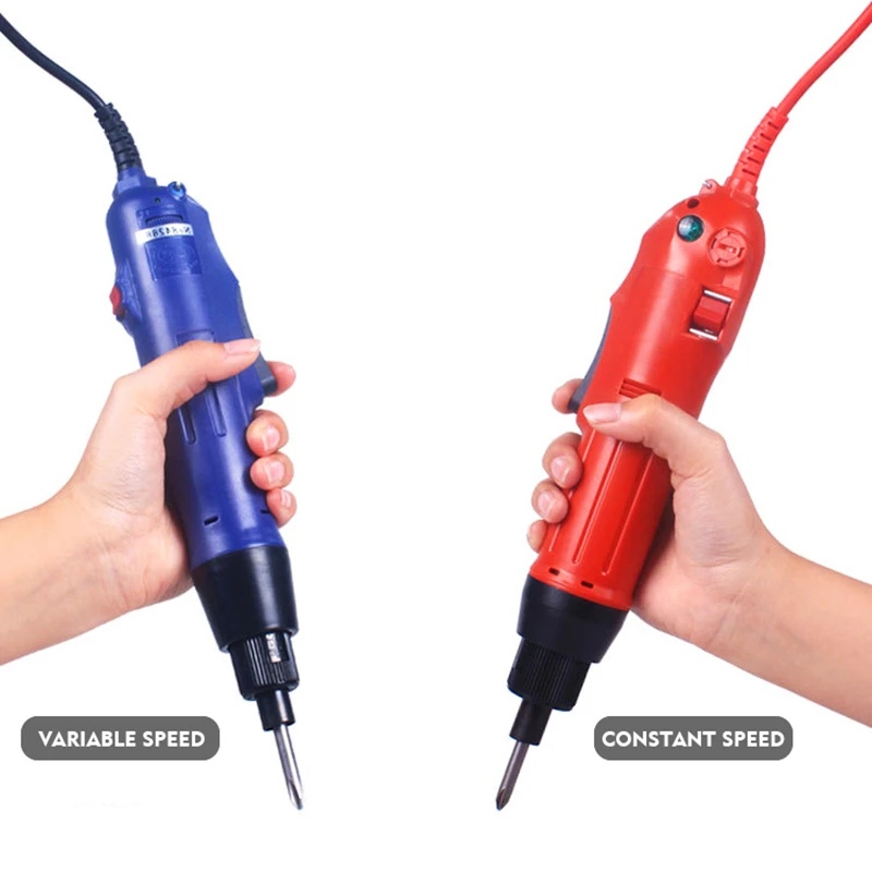 220V Wired Electric Screwdriver Precision Torque Setting Household Small Screw Driver Workshops Repair Power Tools Hex 6.35mm