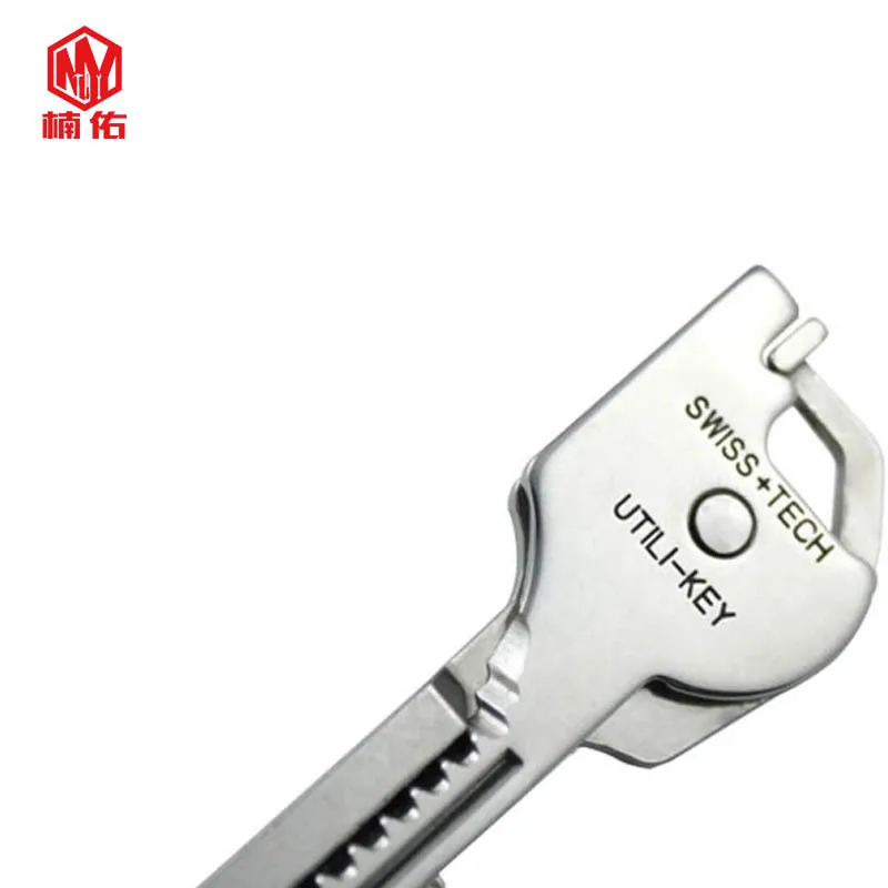 Stainless Steel 6 in 1 Key Foldable Multifunctional Keychain Portable Tool EDC Screwdriver Bottle Opener