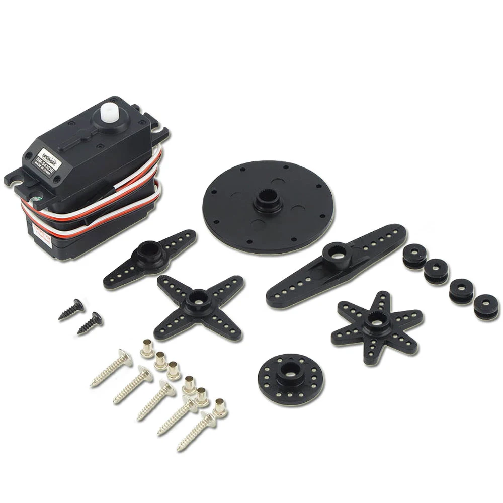 SpringRC-Plastic Gear Micro Servo para carro RC, Grande rotação contínua, Caminhão Quadcopter, Brinquedo Robô, SM-S4303R, 4.8-6.0V, 360 Graus