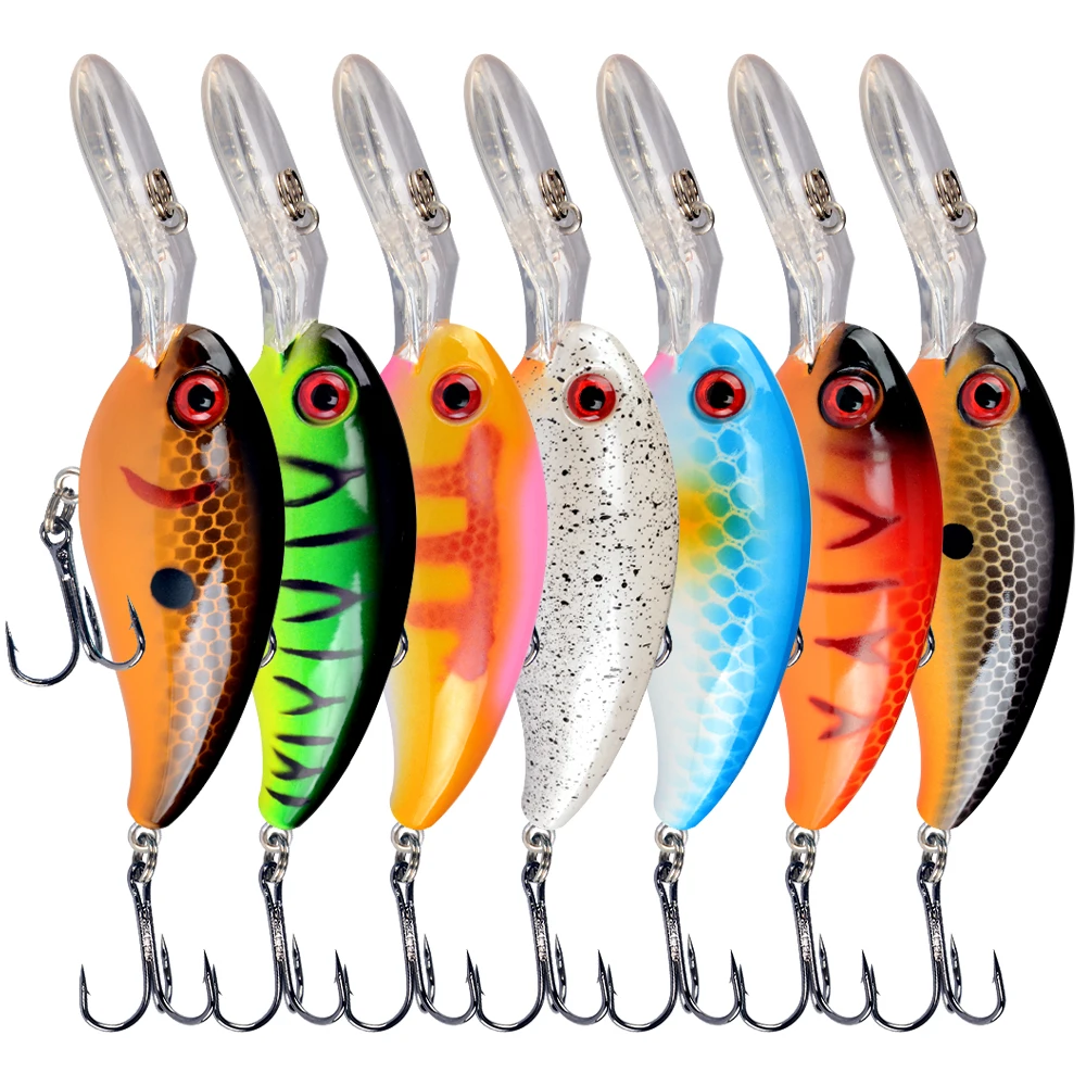 1pcs Crank Fishing Lure Artificial Hard Baits 10cm/15g Crankbait Jerkbait Wobbler Fishing Tackle Good Treble Hooks Tackle