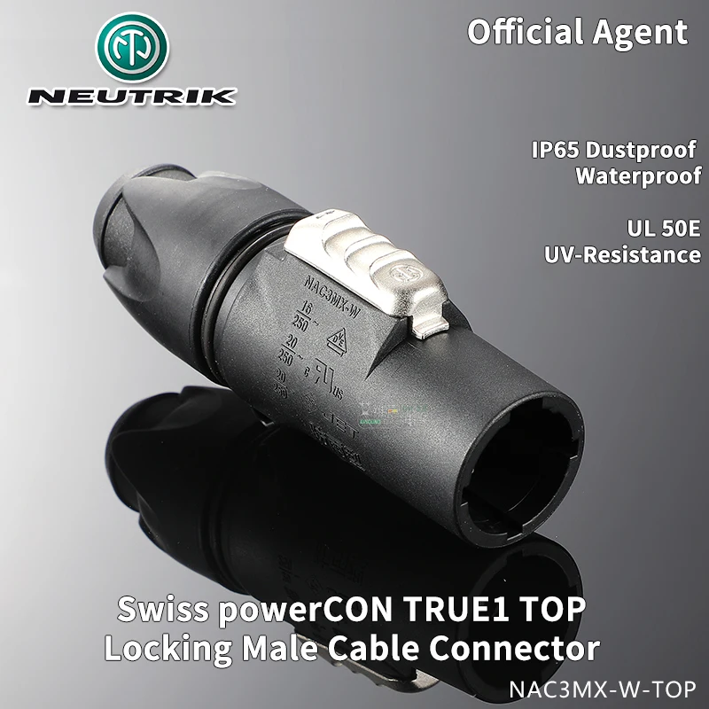 20A220V Wasserdicht Männlich Weiblich Abschließbar Eingang Power Stecker Stecker NAC3FX-W-TOP Outdoor LED Großen Bildschirm Stecker ﻿ NAC3MPX-TOP – Detail 15