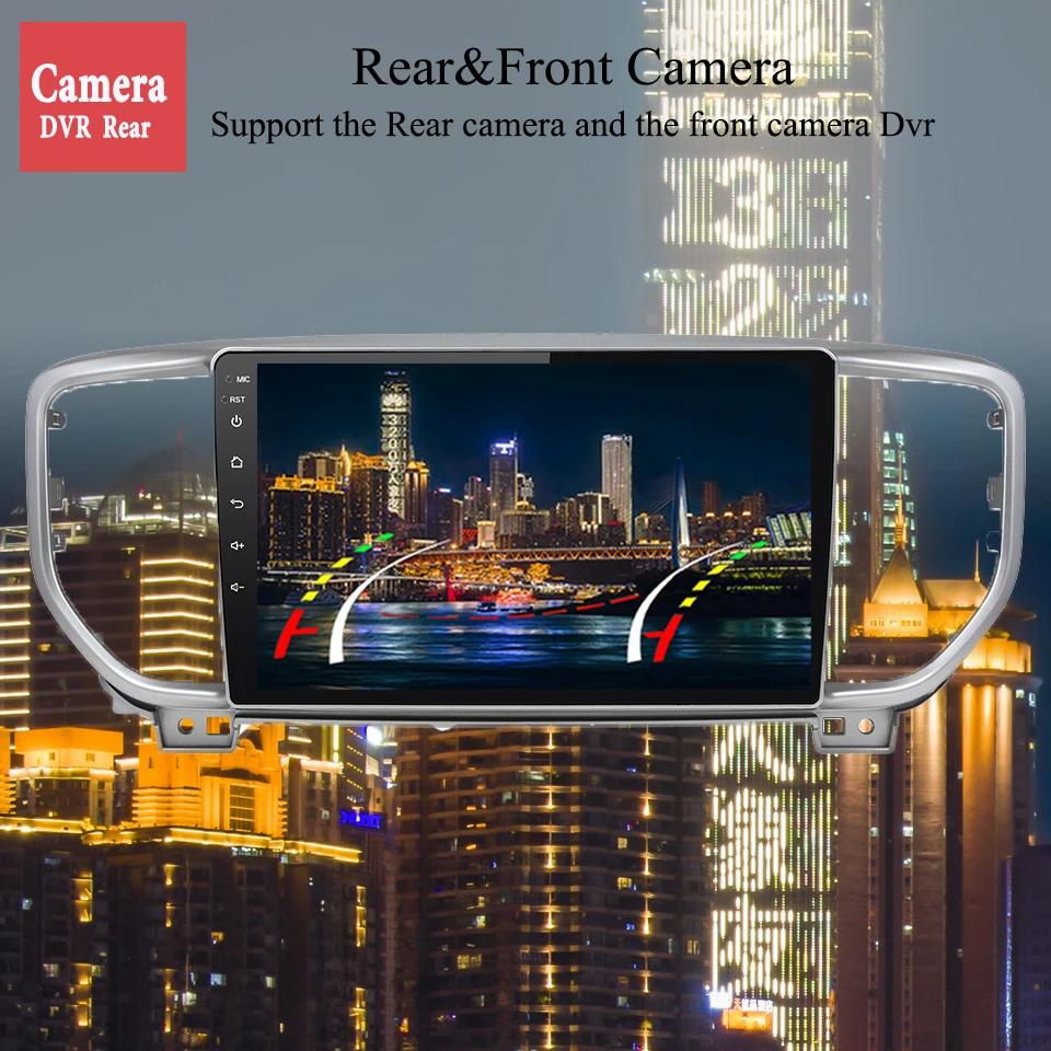 شاشة ملاحة Android 14 8G + 128G Autoradio GPS لكيا سبورتاج 2018 - 2022 مع وحدة رأس Carplay Android Auto 4G Sim WiFi