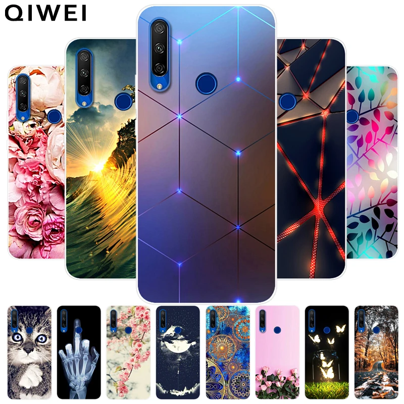 For Lenovo Z5S Case Cute Cartoon Soft TPU Silicone Back Cover For Lenovo Z5S Z 5S Phone Cases Clear Bumper Funda Shells Coques