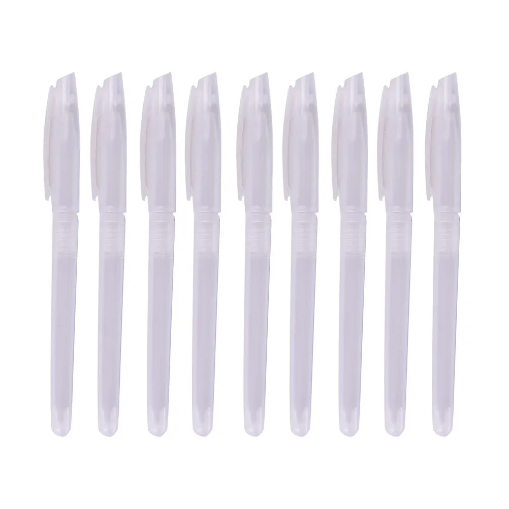 10 Pcs Transparent Pen Cover Gel Pen Shell Ballpoint Pen Shell Simple Styple Cheap Pen Shell Cover Drop Shipping