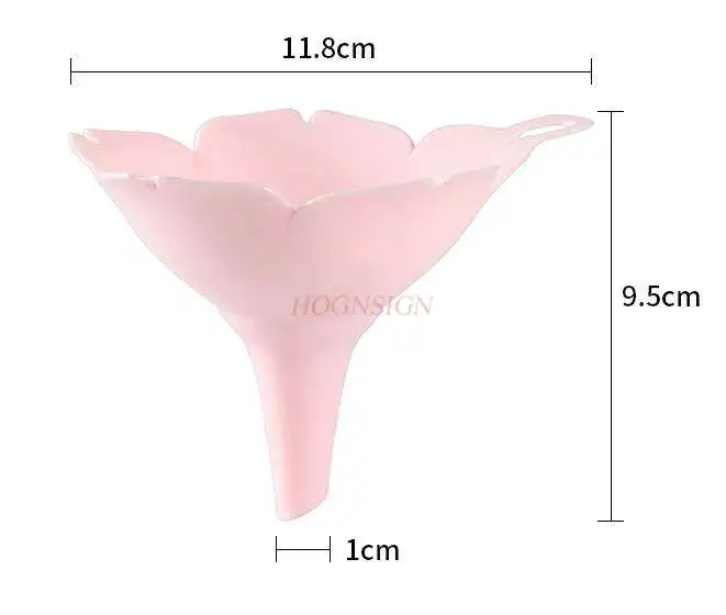 2PCS Sakura funnel household plastic oil bucket size small caliber refueling funnel wine funnel