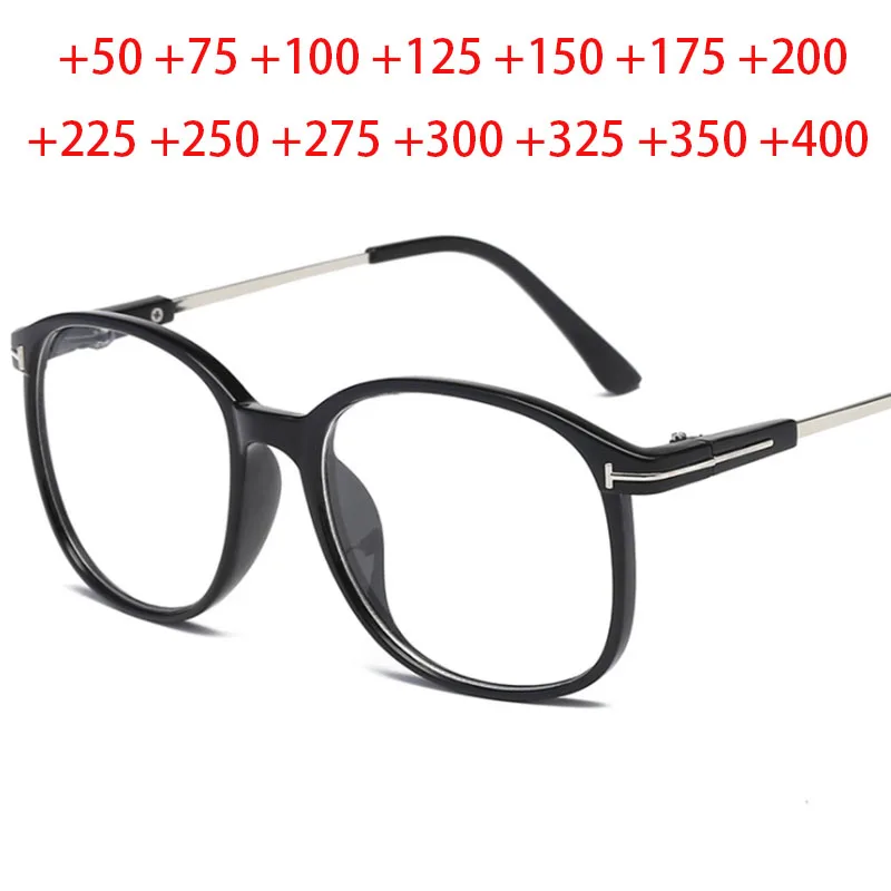 Oversize Big Frame Reading Glasses Presbyopic Eyewear Male Female Hyperopia Glasses with strength +0.5 +0.75 +1.0 +1.25 To +4.0