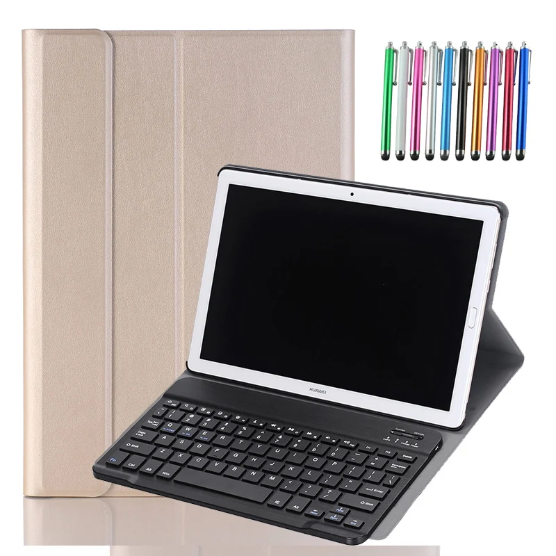 Detachabel Bluetooth Keyboard for Huawei Matepad 10.4 Flip Leather Case Built-in Keyboard 2022 2020