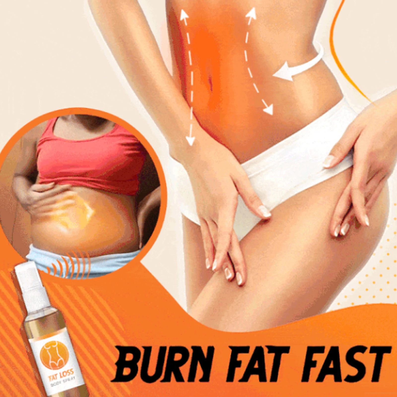 

Abdomen Belly Fat Burner Weight Loss Products Fast Fat Burning Slimming Spray Essential oil Spray Organic for Body Knee Buttocks