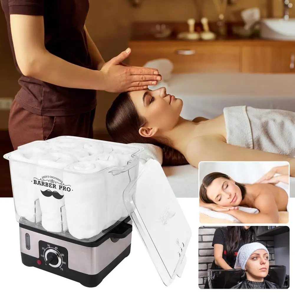 Towel Heating Cabinet Barber Shop Towel Heater Home Beauty Salon Steam Wet Towel Cleaner Heating Box Spa Household Salon