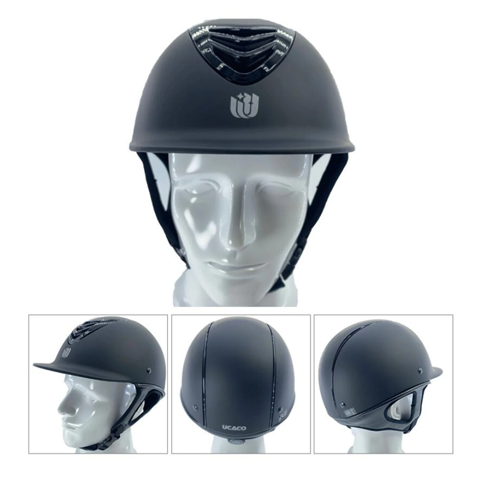 Casco da equitazione per bambini Unisex per adulti casco da equitazione regolabile cappello da equitazione regolabile equipaggiamento protettivo per equitazione