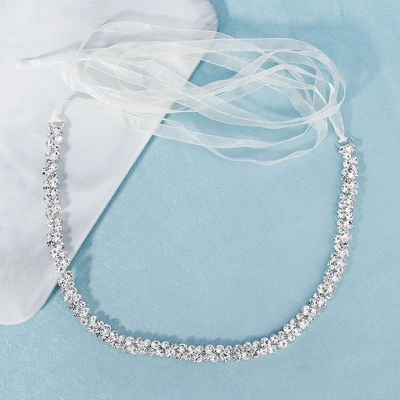 Efily cinture da sposa fatte a mano con Strass per accessori da donna abito da sposa in cristallo da sposa cintura con Strass regalo da damigella d'onore