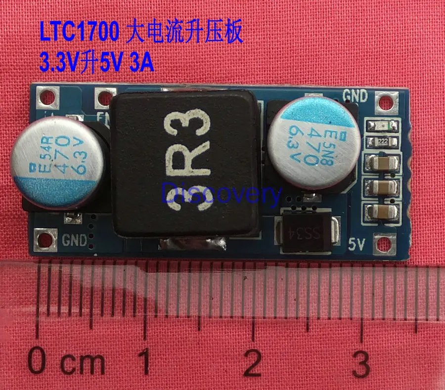 DC-DC Boost Module 3.7V Liter 5V/3A LTC1700 Lithium Battery Boost Board Mobile Power Charging Identification