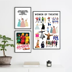 Hamilton Mean Girls Wicked Six World Music Poster Broadway West End Musical Print Canvas Art Wall Pictures For Bedroom Decor