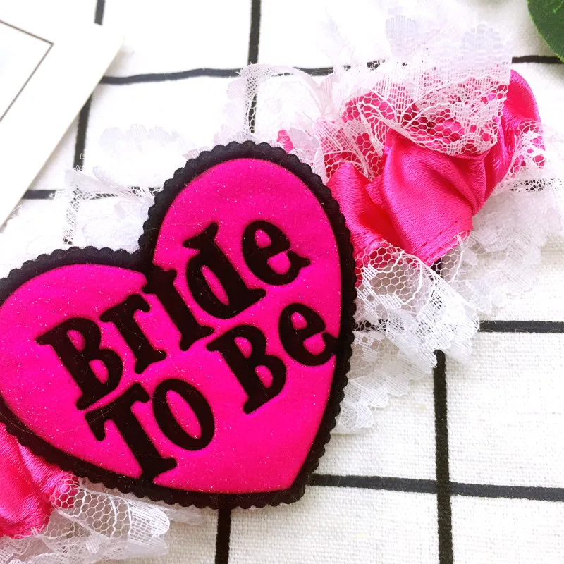 Sexy Bachelorette Party Lace Bride To Be Garter Belt Leg Circle Ring Hen Do Party Wedding Decoration Bridal Shower Wear Popular