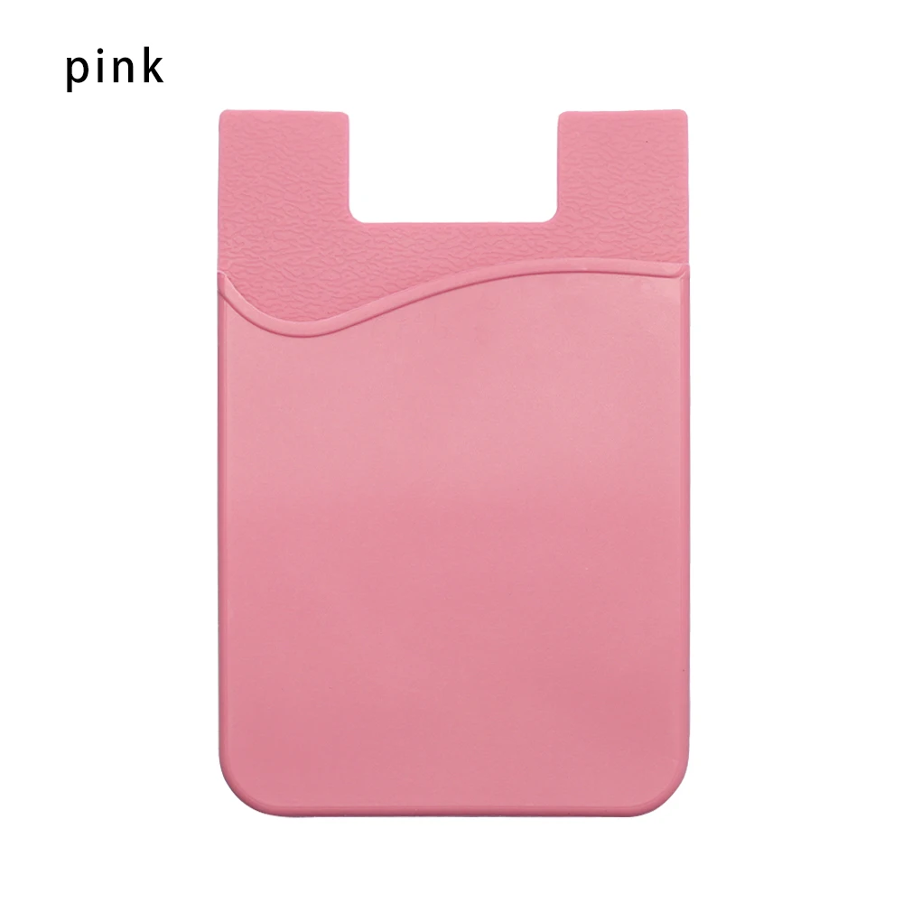 Universal Self-Adhesive Sticker Card Sleeves Phone Wallet Case Stick On ID Credit  Card Holder Elastic Silicone Cellphone Pocket - AliExpress 1524