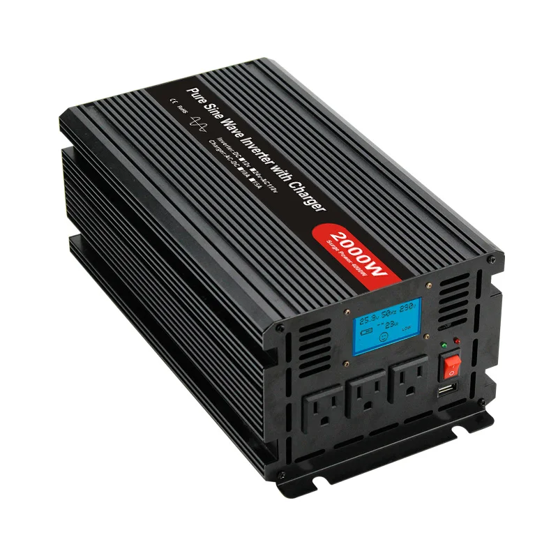 2000w inverter with battery charger inner build 12V 20A charger, Power inverter 2000w with battery charger inside