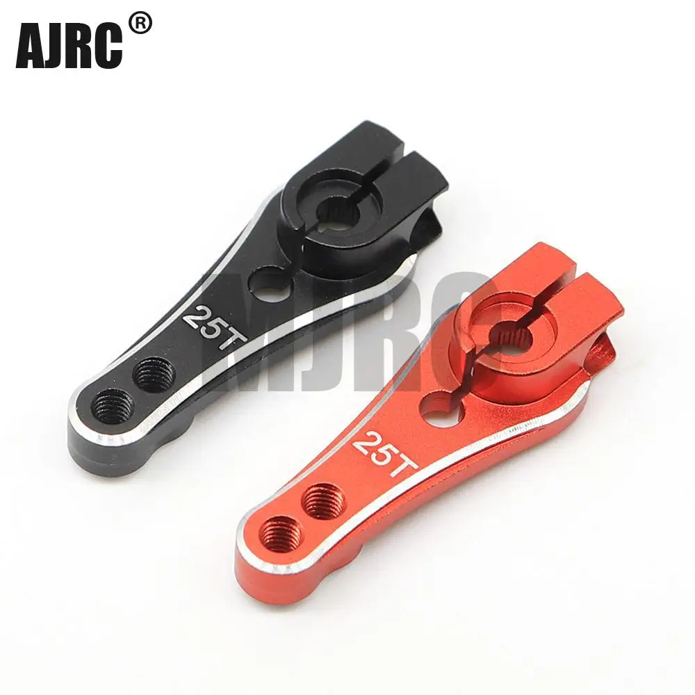 Ajrc 1piece 33mm Metal Rc 25t Tooth Steering Servo Arm For 1/10 Rc Tracked Traxxas Trx4 Scx10 Yikong Rgt Axial Rc Car Parts