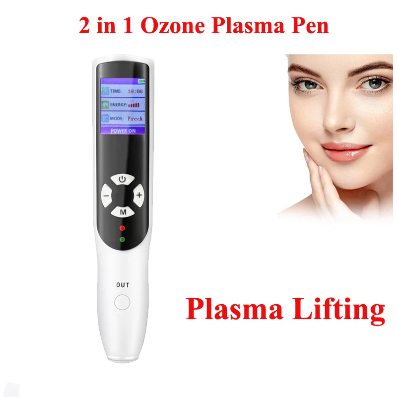 

2 in 1 PAA Ozone Fibroblast plasma pen eyelid lifting Face skin lift wrinkle Spot Mole Freckle Removal