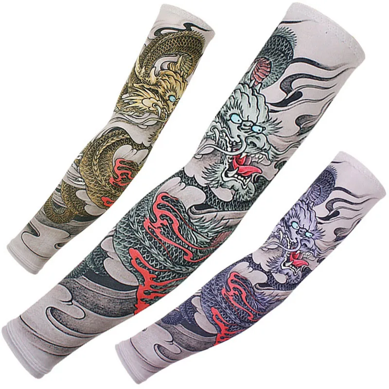 Dragon Game Arm Sleeves, Arm Warmers, Cycling Cuffs, Arm Warmers, Quick Dry, Sport Gaming, Tattoo Sleeve, Elbow Pads, Arm Cover