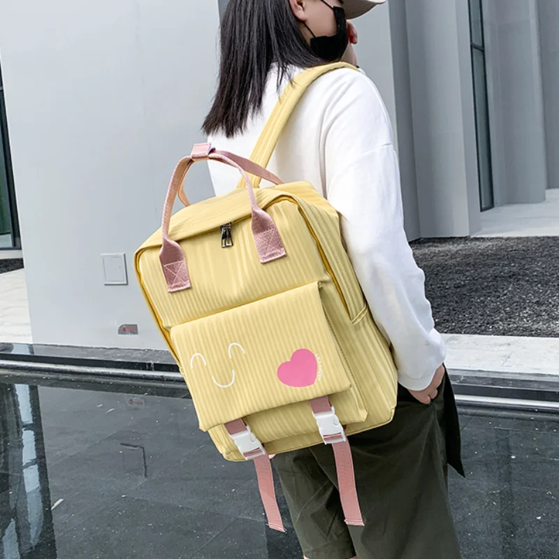 Korean Backpack Students Campus Backpack Fashion Girls Schoolbag High School Students Large Capacity Bags New