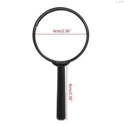 Magnifier 60mm Hand Held 5X Magnifying Loupe Reading Glass Lens   M10 dropship