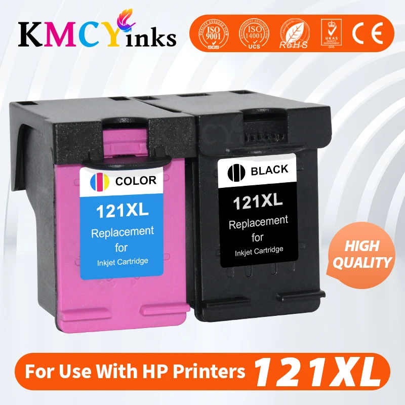 cartucho kmcyinks 121xl para hp 121 xl hp121 cartucho de tinta para hp photosmart c4683 deskjet d2563 f4283 f2423 f2483 f2493 impressora 01