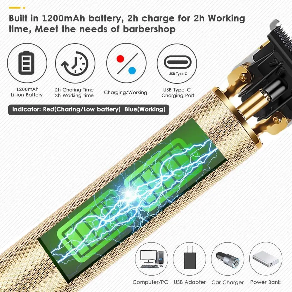 Электрические машинки для стрижки волос T9 с USB, перезаряжаемая бритва, триммер для бороды, профессиональная Мужская машинка для стрижки волос, Парикмахерская Машинка для стрижки волос